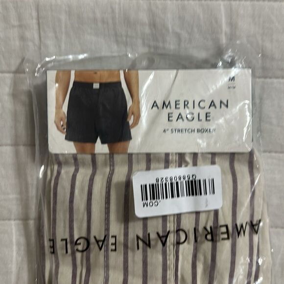 AE Men’s Cream Stripe Stretch Boxer Short - Picture 8 of 10